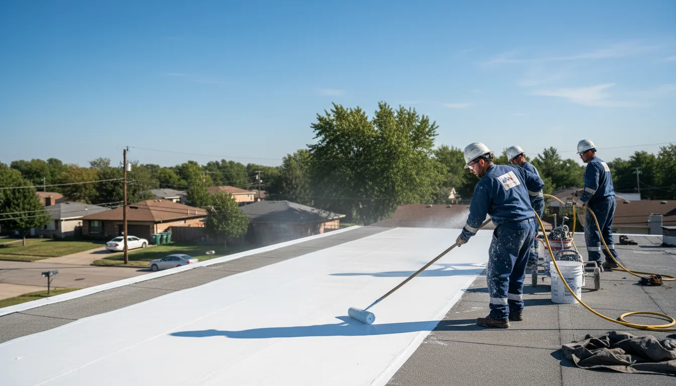 Commercial roof coating in Powers Lake, ND near me